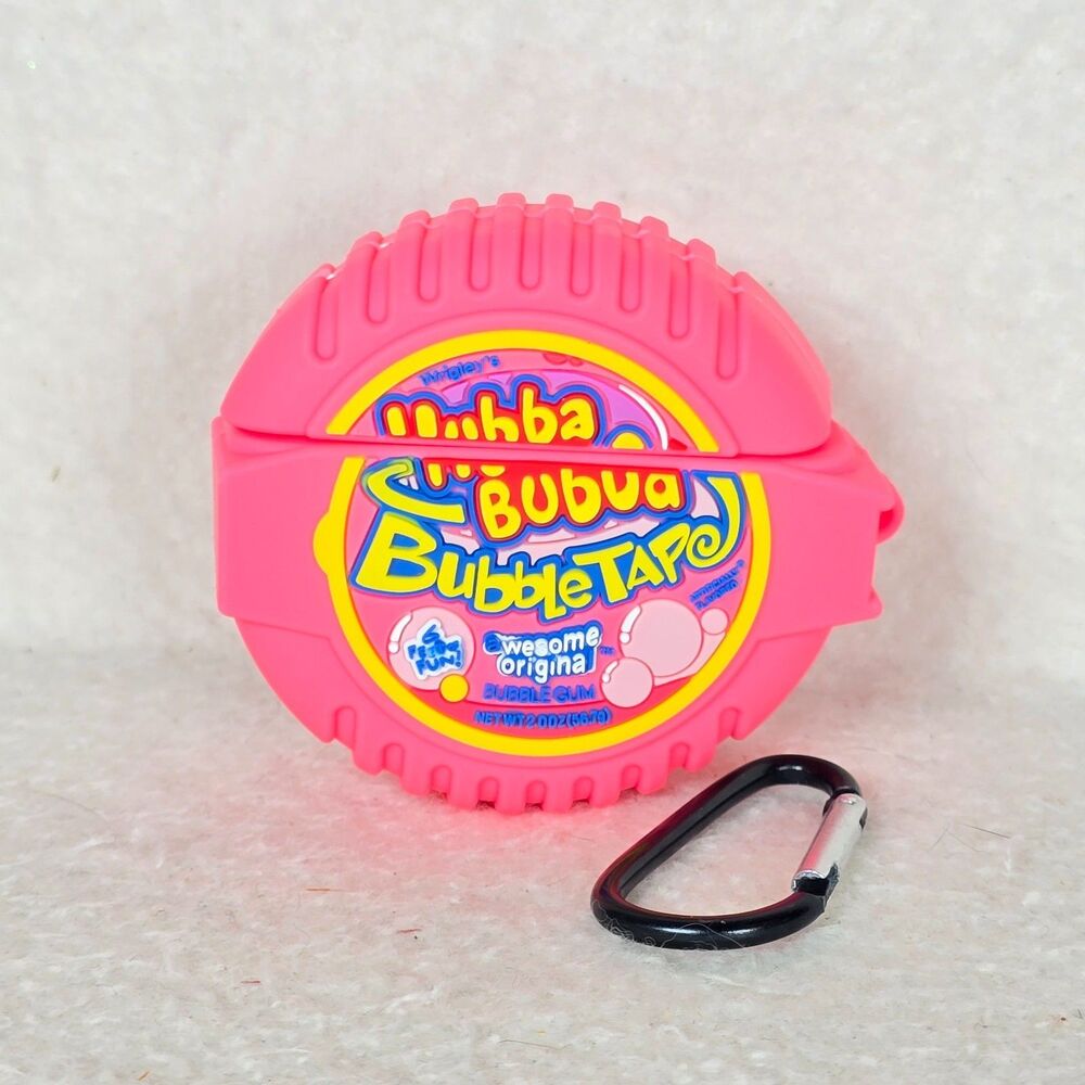 Pink Hubba Bubba Bubble Tape Soft Silicone AirPod Pro Case Cover Skin